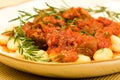 Gnocchi with Ragu Royalty Free Stock Photo