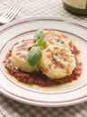 Gnocchi Romana with Tomato Sauce Royalty Free Stock Photo