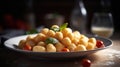 Gnocchi A Rustic Italian Dish for Any Mealtime food photography. Generative AI