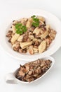 Gnocchi with Wild Mushrooms Royalty Free Stock Photo