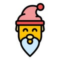 Gnome dwarf icon vector flat