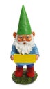 Gnome With Sign Royalty Free Stock Photo