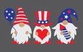 4th of July Patriotic Gnomes