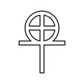 gnosticism religion line icon vector illustration Royalty Free Stock Photo