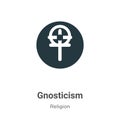 Gnosticism vector icon on white background. Flat vector gnosticism icon symbol sign from modern religion collection for mobile Royalty Free Stock Photo