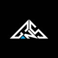 GNS letter logo creative design with vector graphic, GNS simple and modern logo in triangle shape Royalty Free Stock Photo