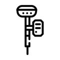 Gnss receivers line icon vector illustration black