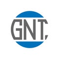 GNT letter logo design on white background. GNT creative initials circle logo concept. GNT letter design