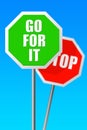 Go for it Royalty Free Stock Photo