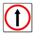 Go ahead the way ,forward sign Royalty Free Stock Photo