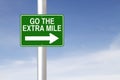 Go the Extra Mile Royalty Free Stock Photo