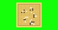 Go game board chinese vector. Play illustration China strategy