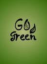 Go green background