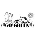 go green, concept, poster