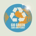 Go Green Eco Recycling Concept Royalty Free Stock Photo