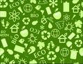 Go green eco seamless pattern Royalty Free Stock Photo