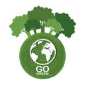 go green ecology poster