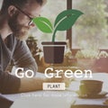 Go Green Gardening Conservation Environmental Concept