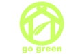 Go green house logo