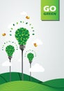 A go green illustration