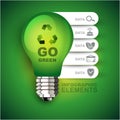 Go green Infographic template