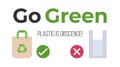 Go green, International plastic bag free day related