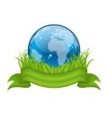 Go green life, environment symbol isolated on whit