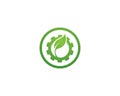 Go green logos and symbol