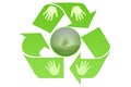 Go green recycle Royalty Free Stock Photo