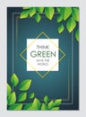 Go Green, Save Nature Flyer, Banner or Brochure