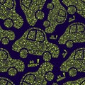 Go Green Seamless Pattern Royalty Free Stock Photo