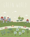 Go green World design Royalty Free Stock Photo