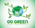 Go green world Royalty Free Stock Photo