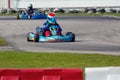 Go kart racing Royalty Free Stock Photo