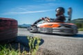 Go kart racing Royalty Free Stock Photo