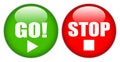 Go stop button