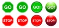 Go and stop Royalty Free Stock Photo