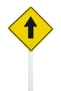 Go straight direction traffic sign isolated