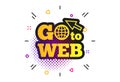 Go to Web icon. Internet access symbol. Vector Royalty Free Stock Photo