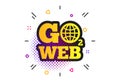 Go to Web icon. Internet access symbol. Vector Royalty Free Stock Photo