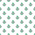 Go vegan seamless pattern