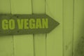 Go vegan sign Royalty Free Stock Photo