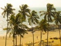 Goa beach, elevated view, India