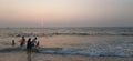 Goa beach with sun nice image