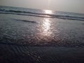 Goa beach sunset Royalty Free Stock Photo