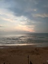 Goa beach sunset view Royalty Free Stock Photo