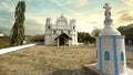 GOA church WHITE tamilnadu india Royalty Free Stock Photo
