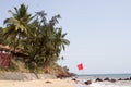 GOA India Beach, beautiful with palm trees Royalty Free Stock Photo
