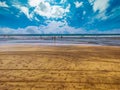 goa (india) beach side view ,daylight short beautiful beaches,sand footprints