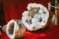 Goa, India. Indian Geodes Geode. Stones On Local Goa Market. Popular Souvenirs From India. Geological Secondary